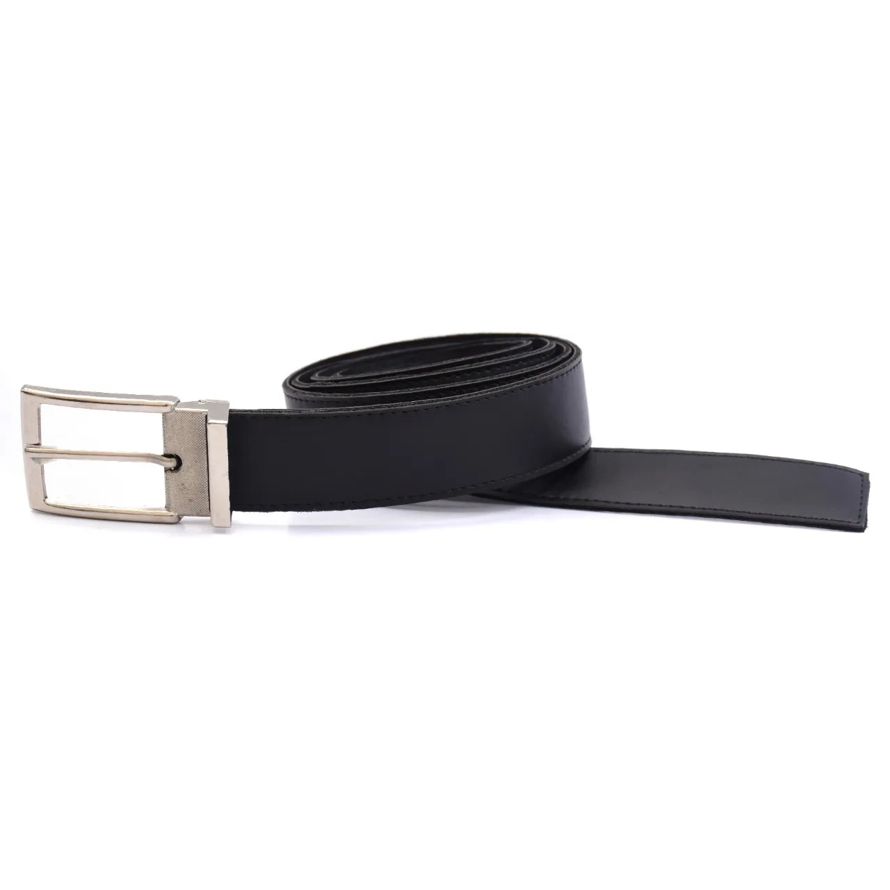Kit 2 Belts Male Casual Synthetic Buckle Metal Black and Brown Work Ride Ready Delivery 2041