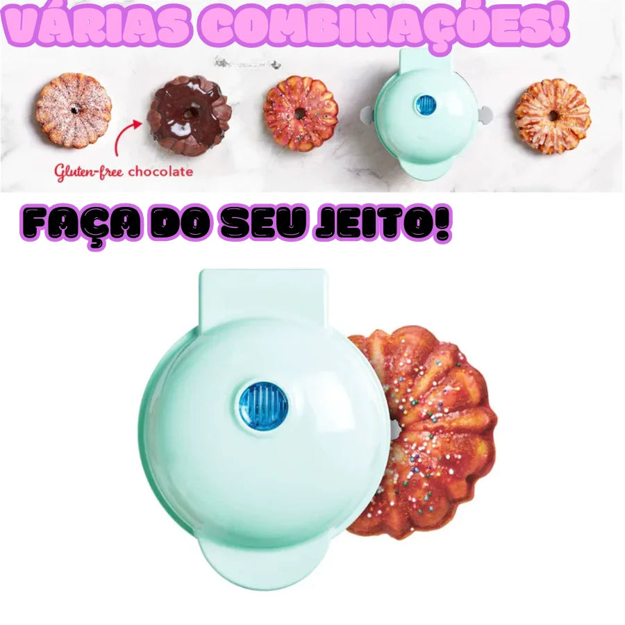 BRAZIL SHIP Mini Cake Machine Bundt Waffle Nonstick Surface Easy to Use and Wash Sweet DIY Cooking Confectionery