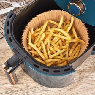 Airfryer Shape 100 PCs Disposable Round And Square Nonstick For Baking Paper Deep Fryer Baking Protector