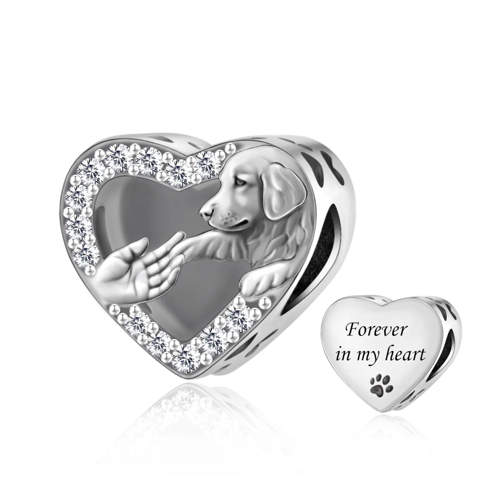 Pan Charms Bracelet Bead 925 Sterling Silver Angel Dog Paw Baby Foot Infinity Love Bead Fit Original for Women Jewelry Making