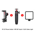 Ulanzi ST-27 Metal Phone Holder Clamp With Cold Shoe Arca 360°Rotatable tripod Mount Clip for TikTok Vlog Photography