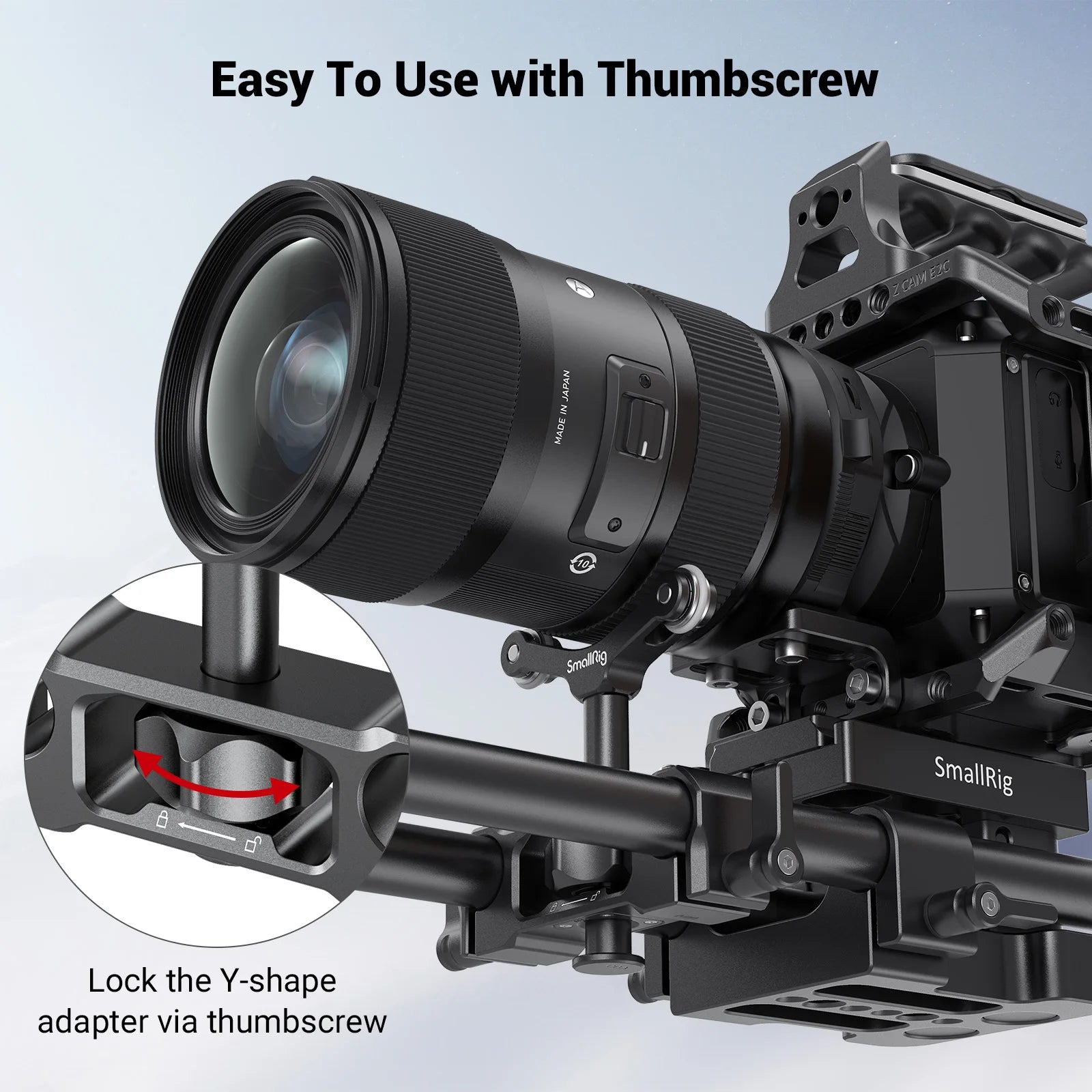 SmallRig Universal 15mm LWS Rod Mount Lens Support For 73-108mm Dslr Camera Lens Bracket Support With 15mm Rod Clamp -2727