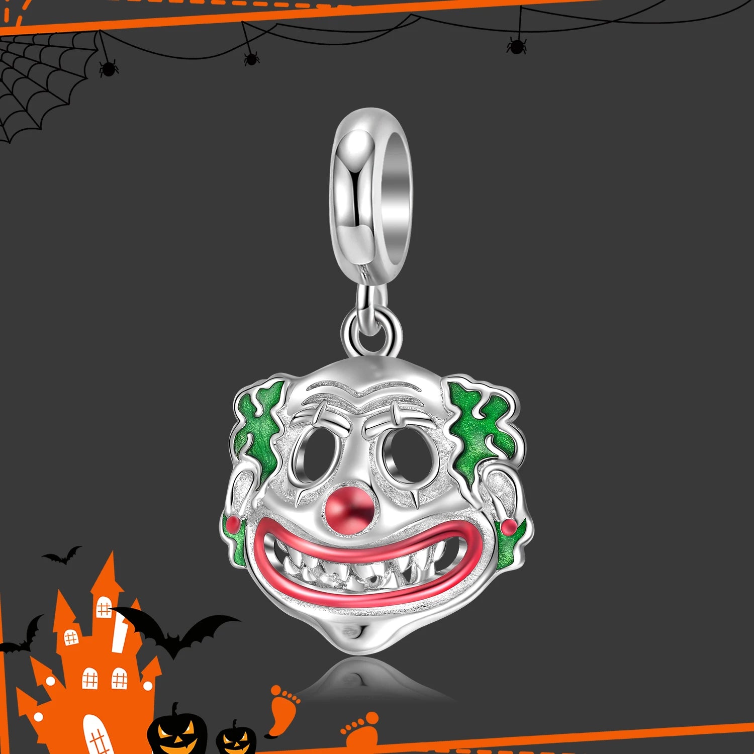 Fashion Gift 925 Sterling Silver Magic Skull Pumpkin Pendant Beads Halloween Jewelry Charm for Women Bracelet DIY Dropshipping