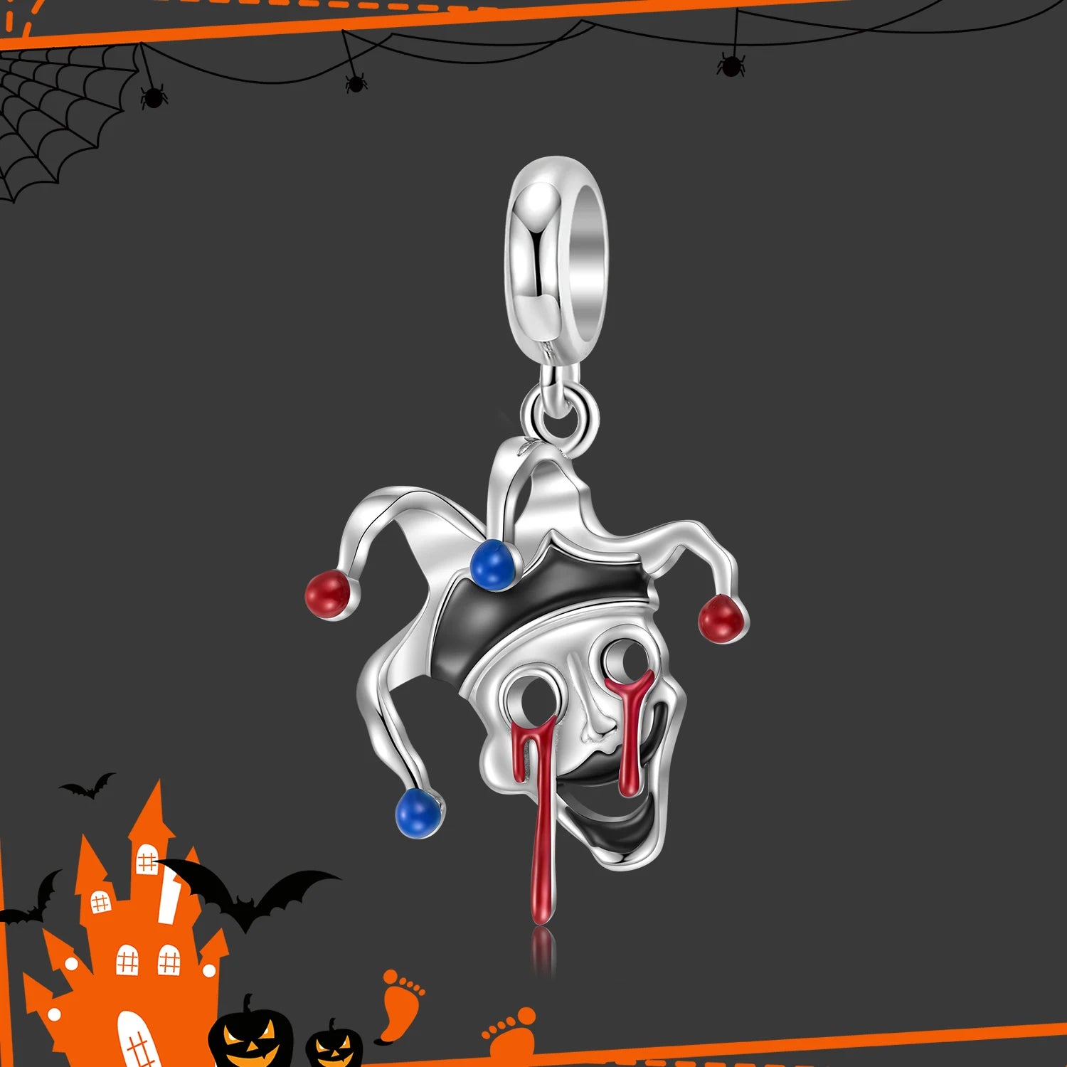 Fashion Gift 925 Sterling Silver Magic Skull Pumpkin Pendant Beads Halloween Jewelry Charm for Women Bracelet DIY Dropshipping