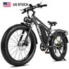 Qlife Racer Plus Fast Long Range 26 Inch 48v 750W Fat Tire Electric Mountain Bicycle