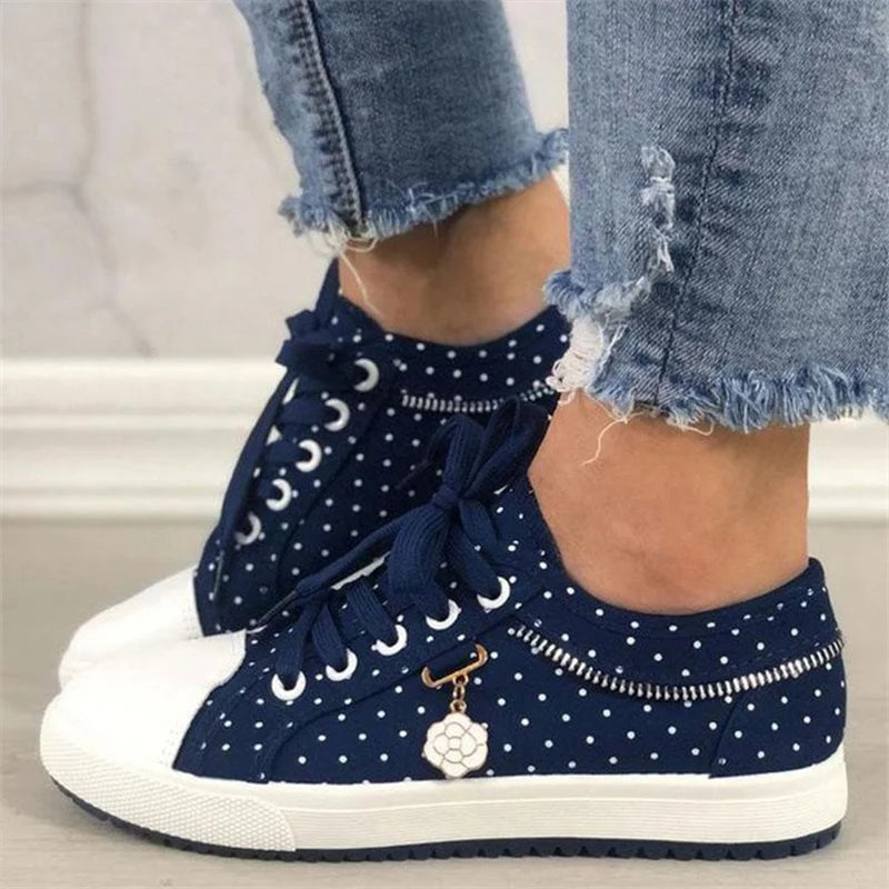 Student Girls Summer Mesh Sneakers Womens Sweet Blue Shoes Elegant Female Vulcan Sneakers Walking Lady Shoes Female Espadrilles