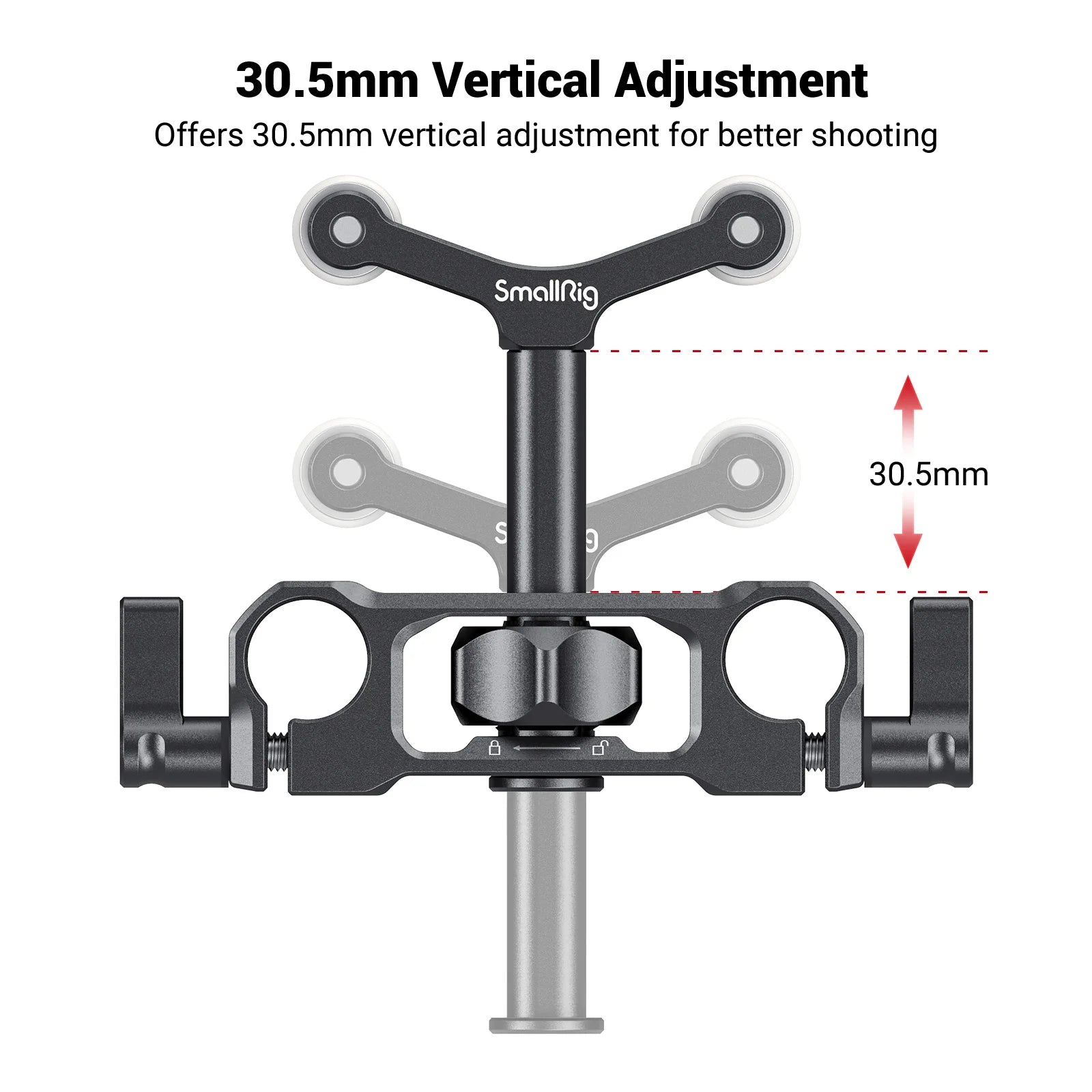 SmallRig Universal 15mm LWS Rod Mount Lens Support For 73-108mm Dslr Camera Lens Bracket Support With 15mm Rod Clamp -2727