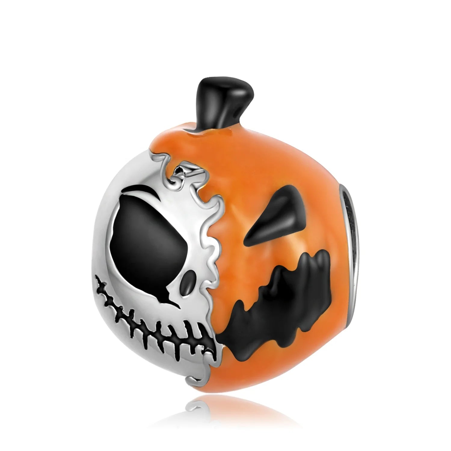 Fashion Gift 925 Sterling Silver Magic Skull Pumpkin Pendant Beads Halloween Jewelry Charm for Women Bracelet DIY Dropshipping