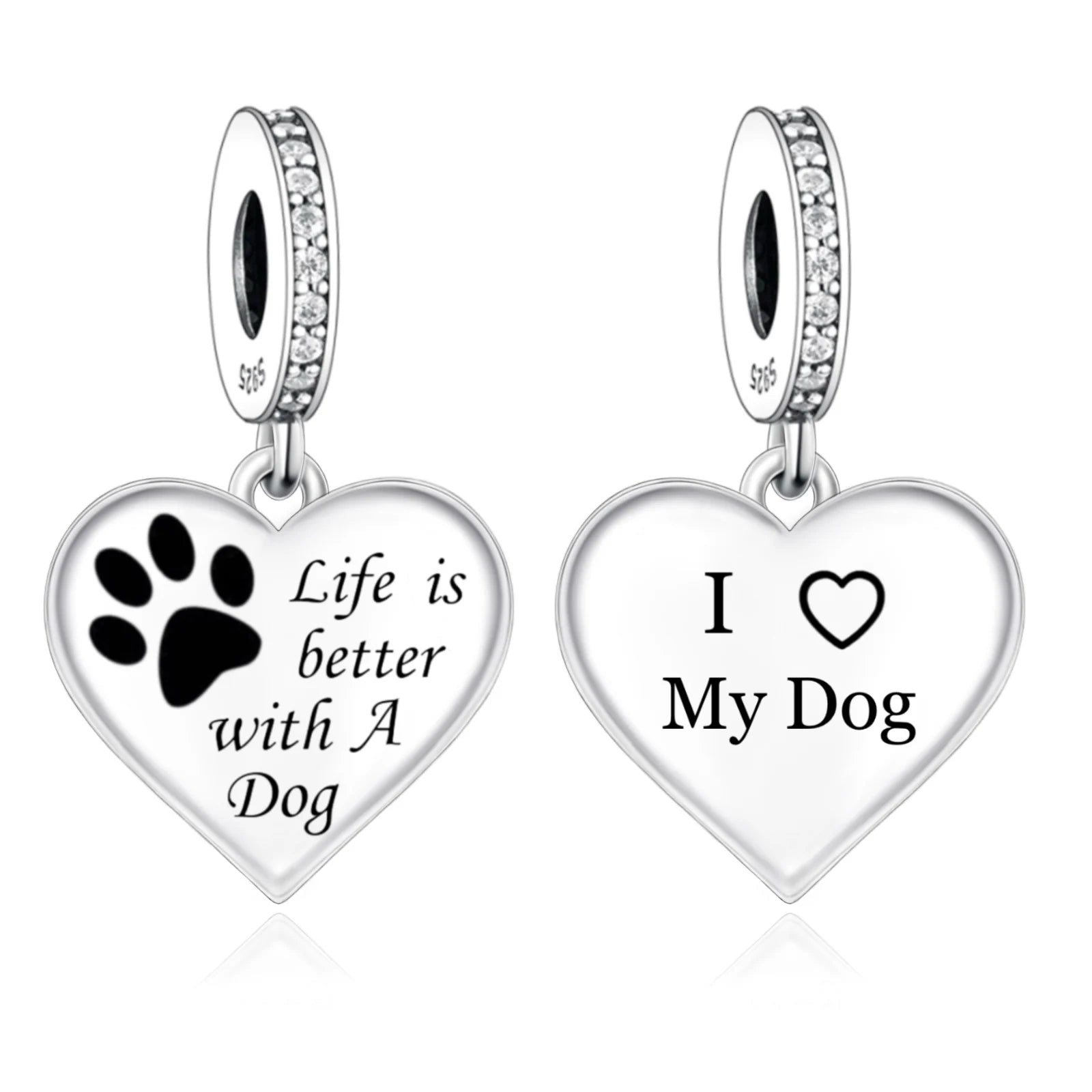 Pan Charms Bracelet Bead 925 Sterling Silver Angel Dog Paw Baby Foot Infinity Love Bead Fit Original for Women Jewelry Making