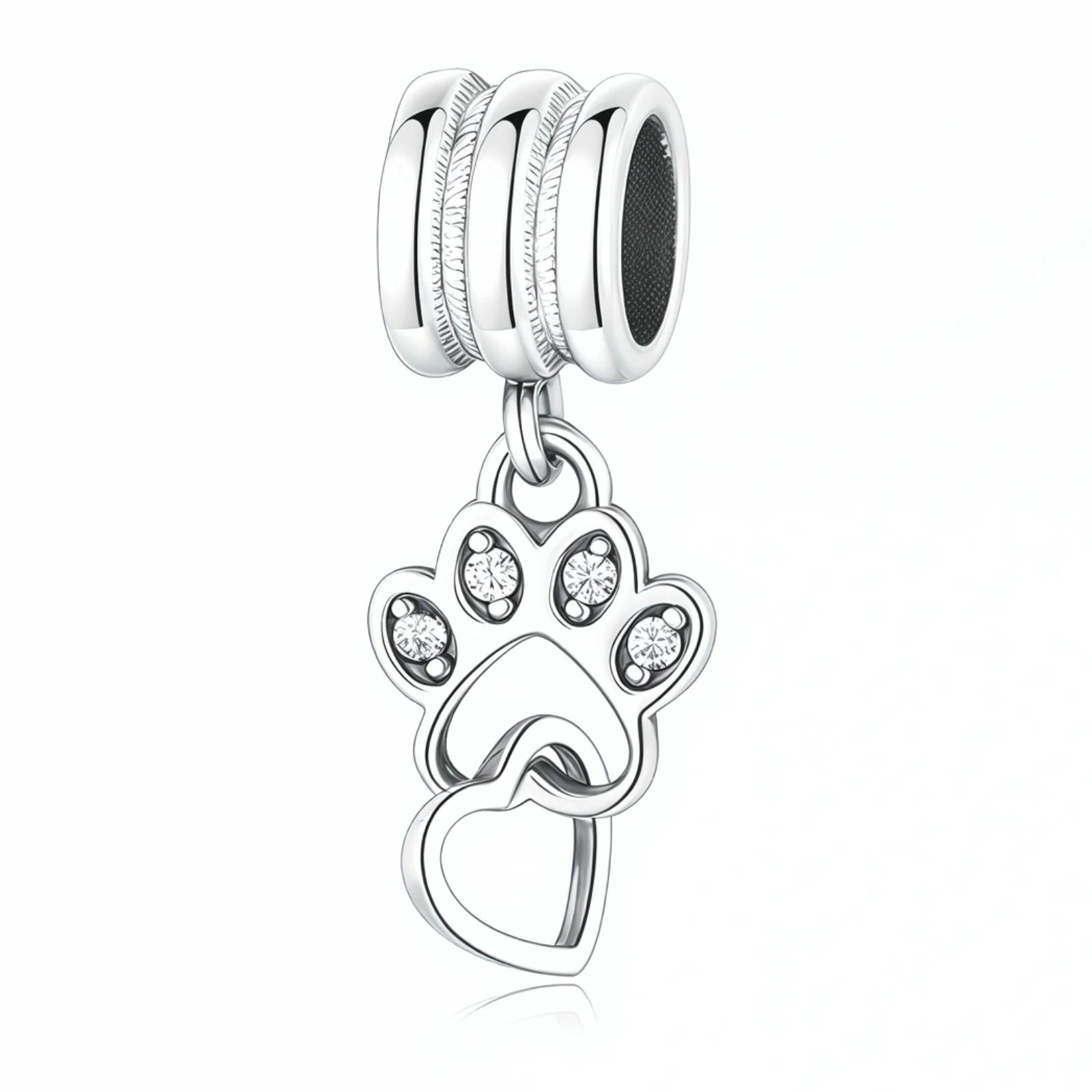 Pan Charms Bracelet Bead 925 Sterling Silver Angel Dog Paw Baby Foot Infinity Love Bead Fit Original for Women Jewelry Making