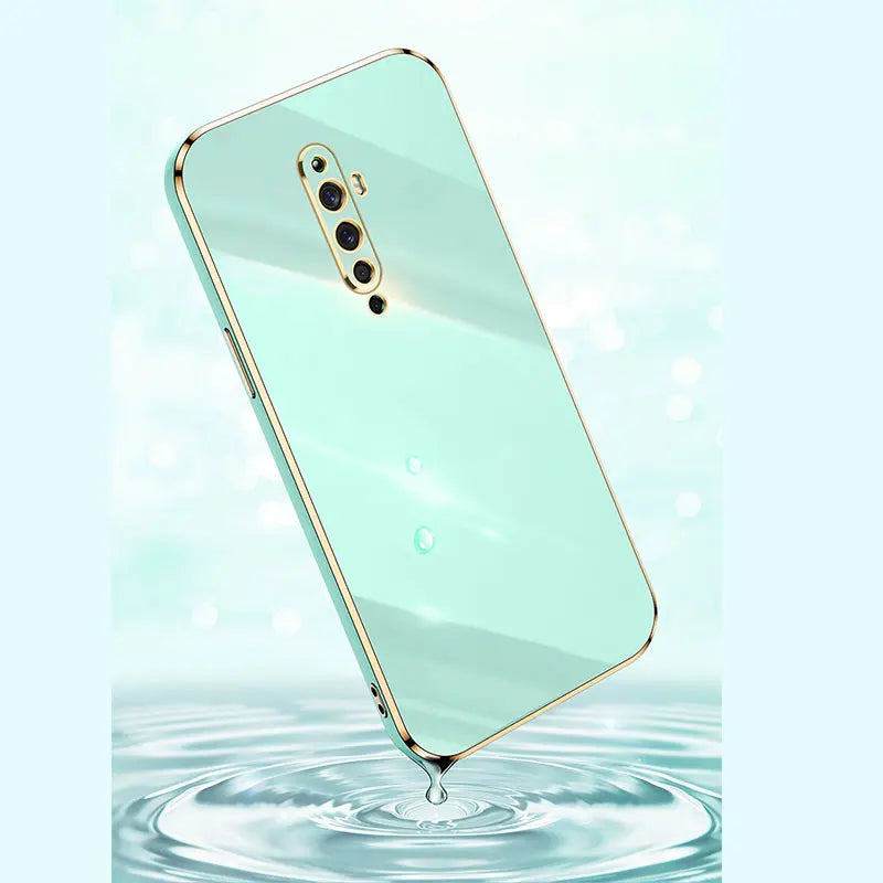 Luxury Plating Stand Holder Soft Phone Case For OPPO Reno2 Z F Cover Protection Shockproof OPPO Reno 2 2Z 2F Fundas Capa 7 Color