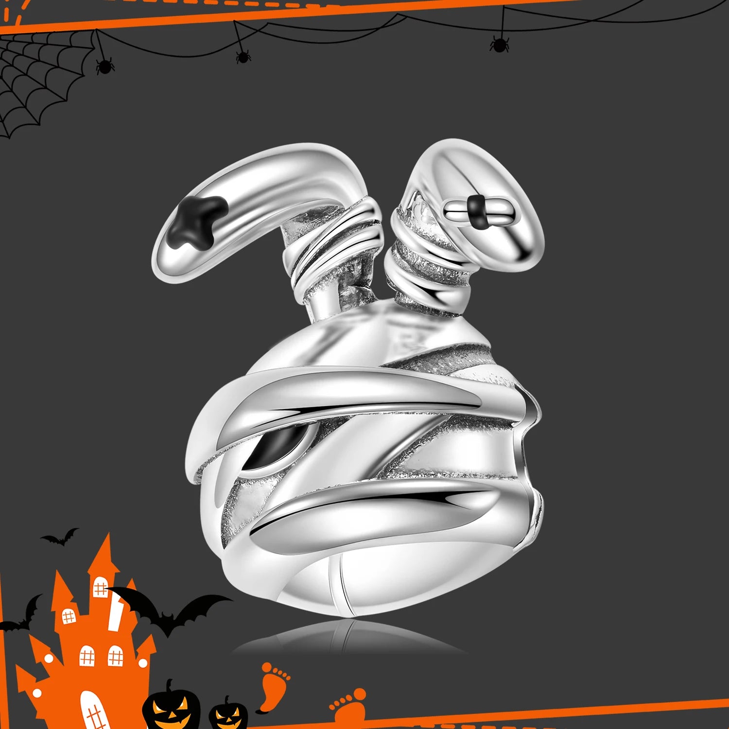 Fashion Gift 925 Sterling Silver Magic Skull Pumpkin Pendant Beads Halloween Jewelry Charm for Women Bracelet DIY Dropshipping