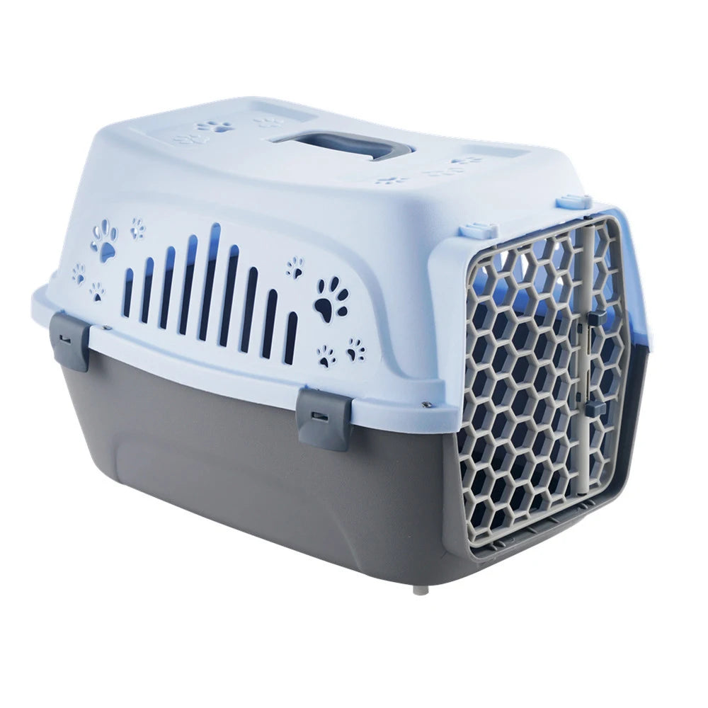 Airline Approved Small Pet Box Cat Carrier Durable Breathable Travel Cage for Kitten Puppy Rabbit Outdoor Durable Transport Box