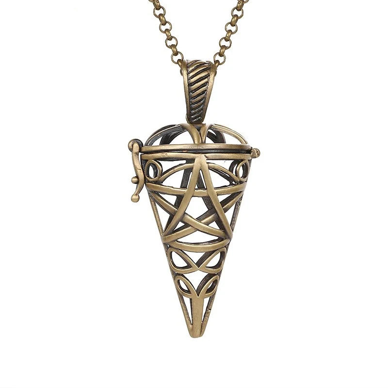 Multiple Style Mexico Chime Angel Wings Music Ball Necklace Vintage Perfume Locket Necklace Aromatherapy Oil Diffuser Wholesale