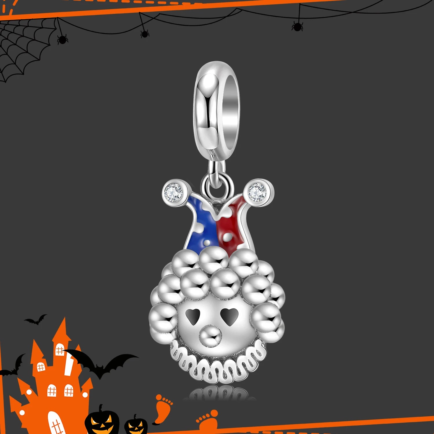 Fashion Gift 925 Sterling Silver Magic Skull Pumpkin Pendant Beads Halloween Jewelry Charm for Women Bracelet DIY Dropshipping