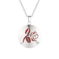 Women New Simple Aromatherapy Essential Oil Diffuser Locket  Perfume Necklace 316L Stainless Steel Locket with Felt Pads