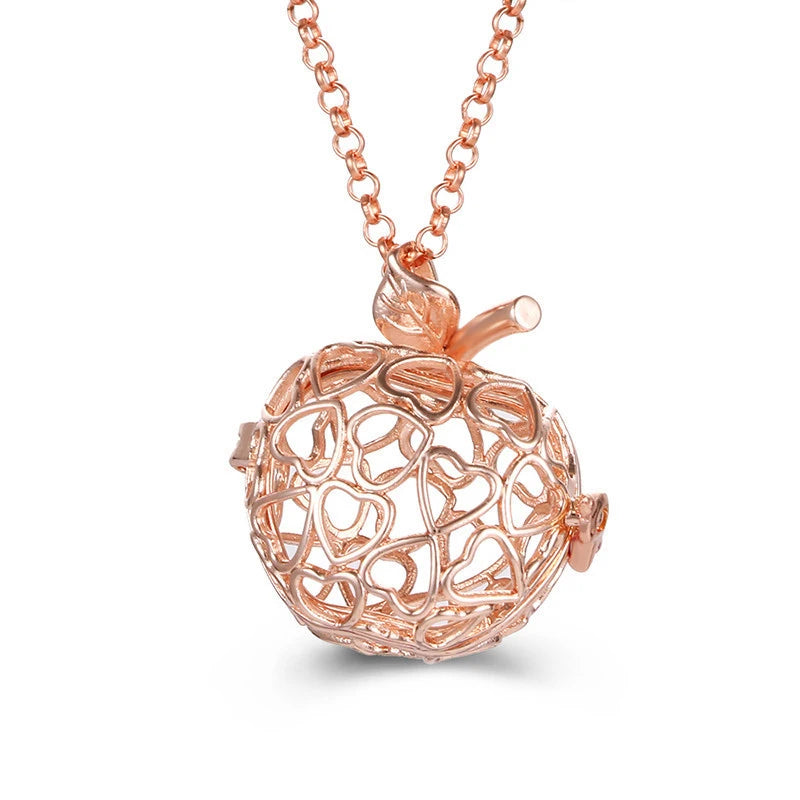 Multiple Style Mexico Chime Angel Wings Music Ball Necklace Vintage Perfume Locket Necklace Aromatherapy Oil Diffuser Wholesale