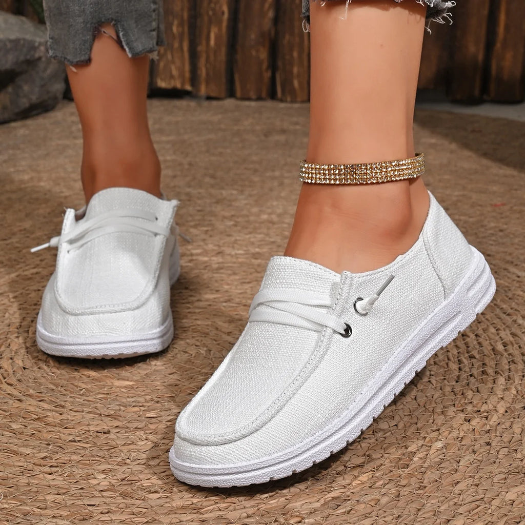 Foreign Trade Large Size Women's Casual Shoes 2026 Spring Autumn New Breathable Durable Shock Flat Smart Loafers for Women
