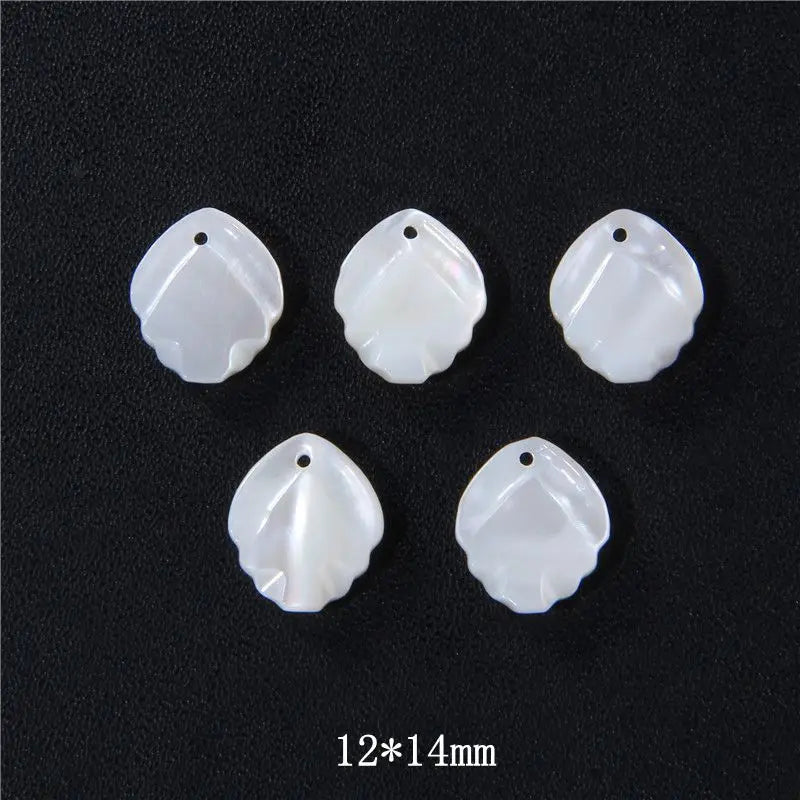 New In Natural Pearl Flower Shape Beads Mother of Pearl Charm Beads Natural Shell Bead for DIY Bracelet Necklaces Earrings Ring