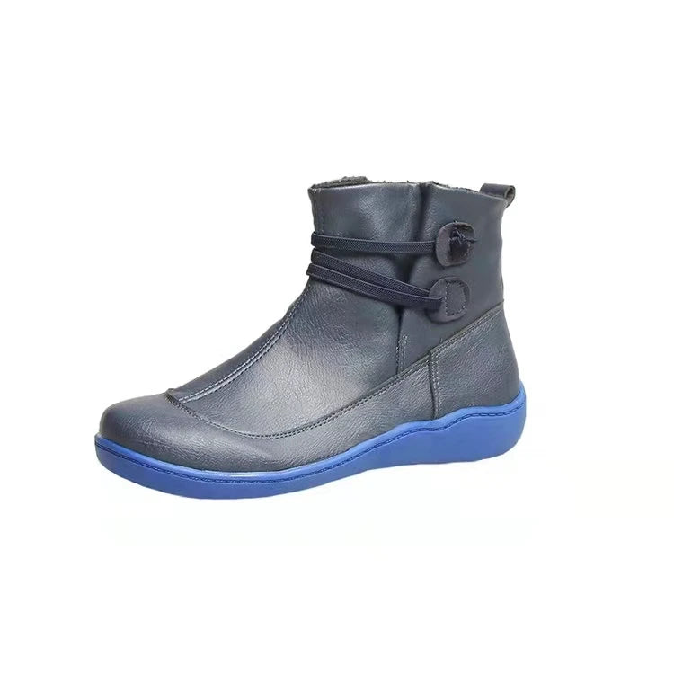 Boots Women Chelsea Ankle Botins Low Cowboy Sneakers Rain  Snow Western Flat-heeled Gothic Punk New Rock on Offer