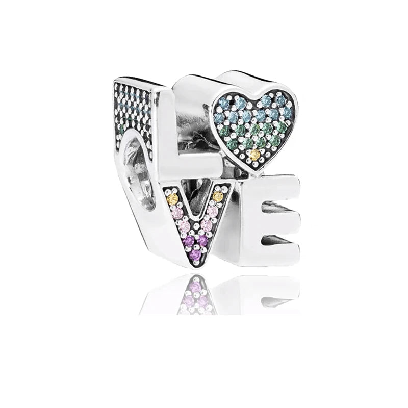 2026 Bestselling DIY Heart&Round Jewelry Gift Fit Original European Silver Bracelet Necklace Flower Charm Coffee Ice Cream Bead