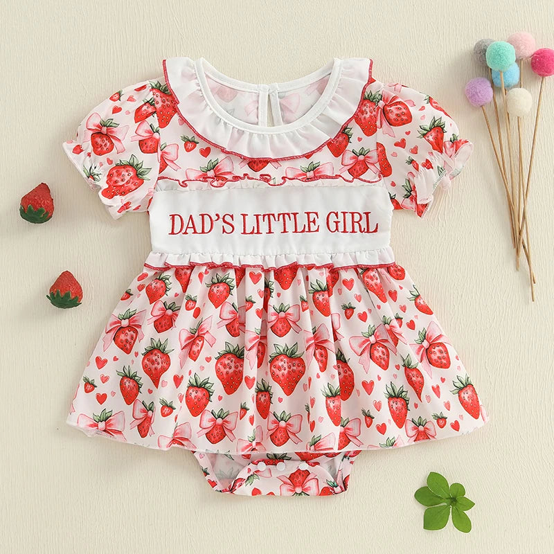 Adorable Toddler Floral Print Sleeveless Romper Dress with Bowknot Detail and Ruffled Hemline for Summer Beach Party