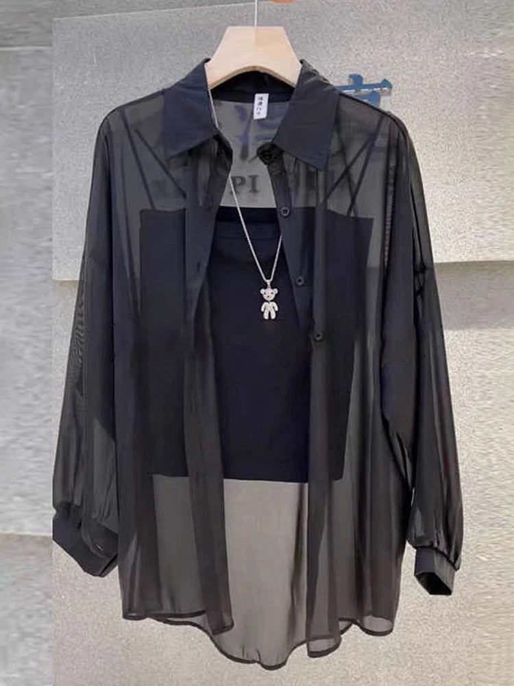 New 2026 Women's Ultra-Smooth Loose Sun Protection Shirt Pearl Silk Ice Sensation Open Cardigan Outerwear Summer Fashion