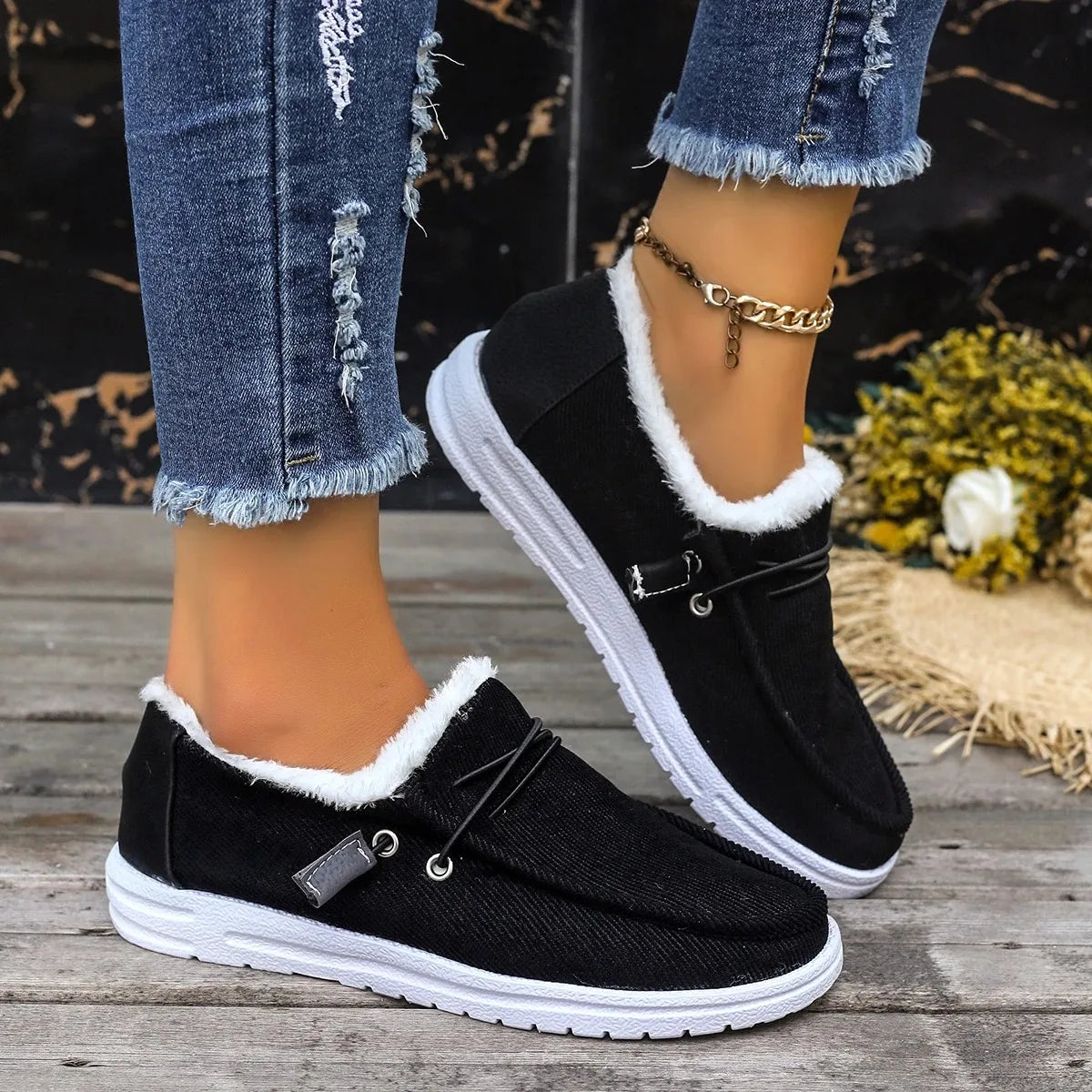 Casual Flats Cotton Boots Winter New Sport Platform Fashion Work Shoes Women Winter New Luxury Hot Plush Boots
