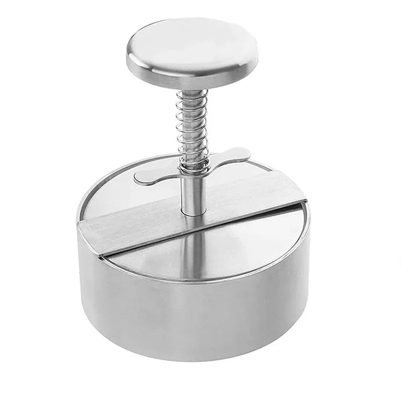 Stainless Steel Hamburger Maker Burger Press Round Shape Non-Stick Cutlets Hamburger Meat Beef Grill Burger Smasher Patty Mold