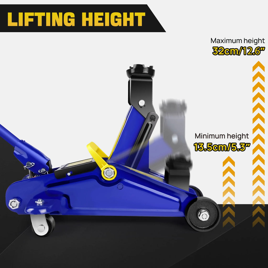 DayPlus 2 Tons Hydraulic Trolley Jack,Crane Lifting Jack Floor Jack Heavy Duty Car Caravan Van Vehicle Stand Lifting Tool Repair