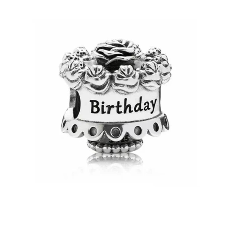 2026 Bestselling DIY Heart&Round Jewelry Gift Fit Original European Silver Bracelet Necklace Flower Charm Coffee Ice Cream Bead