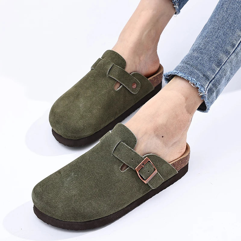 Bebealy Clogs For Women Slippers New Suede Clogs Shoes Outdoor Platform Nonslip Beach Slippers Summer Soft Men Clogs Slippers