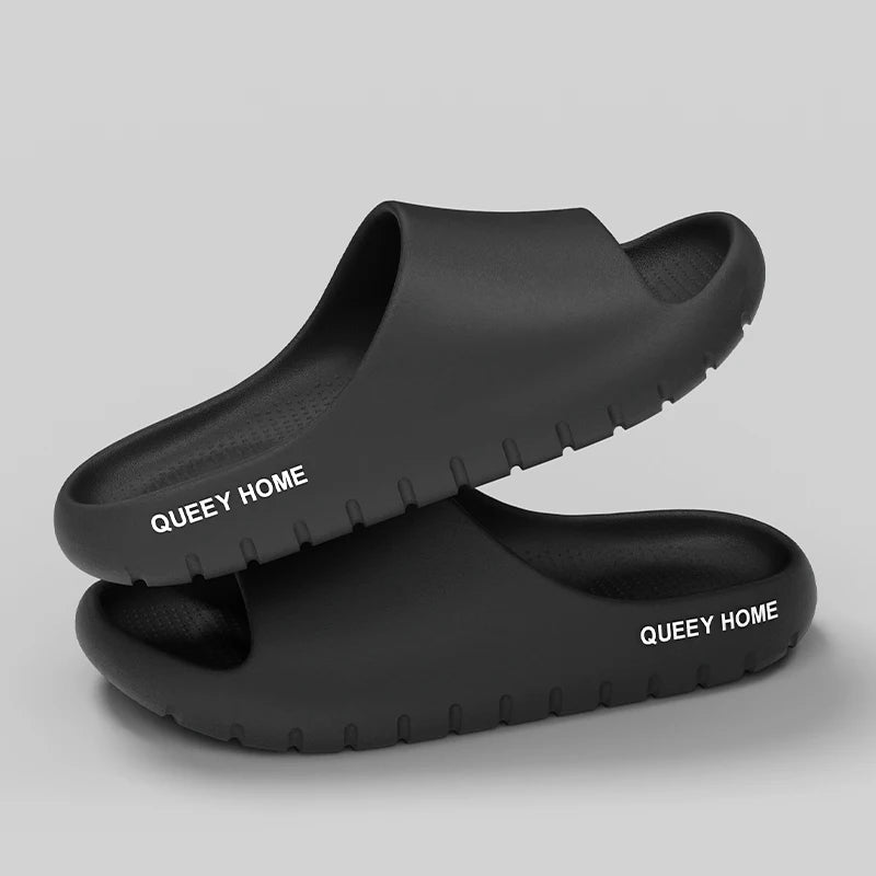 Queeyhome Men Slippers EVA Thick Soled Soft Sandals New Summer Fashion Non Slip Indoor Outdoor Beach Women Shoes