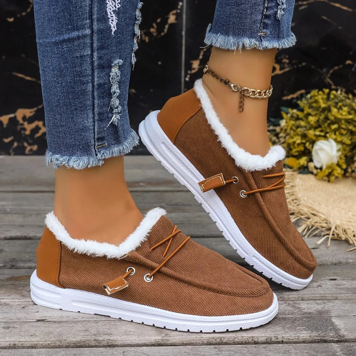 Casual Flats Cotton Boots Winter New Sport Platform Fashion Work Shoes Women Winter New Luxury Hot Plush Boots