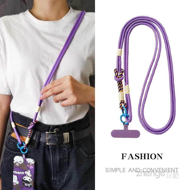 Crossbody and handheld phone strap, detachable strap, long anti loss design suitable for both men and women