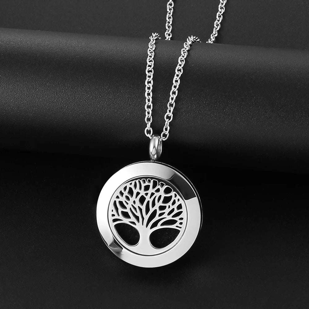 St. Benedict necklace 316L stainless steel pendant diffuser locket magnetic essential oil diffuser necklace aromatherapy jewelry