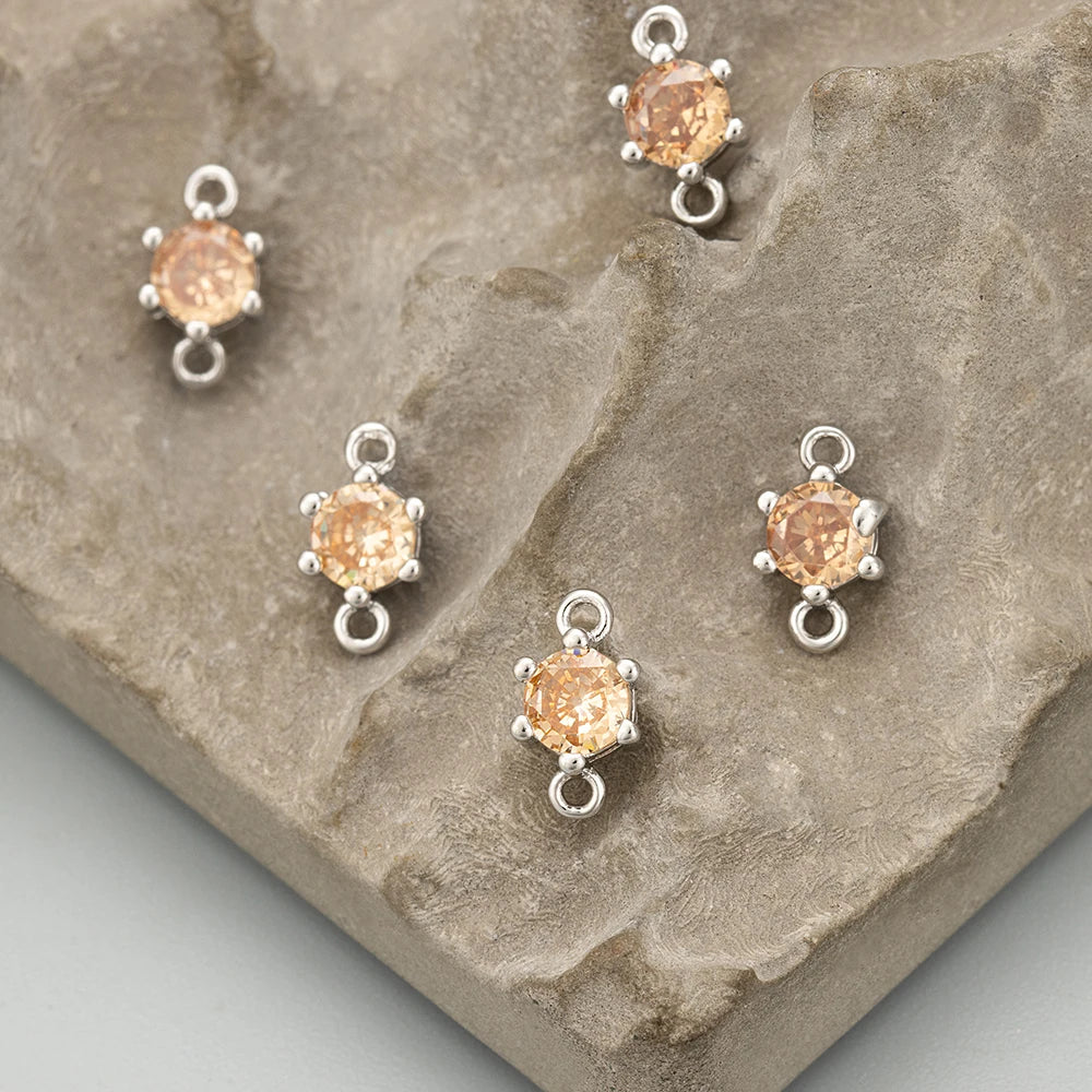 GUFEATHER ME57,jewelry accessories,18k gold plated,nickel free,copper,zircons,charms,jewelry making,diy pendants,10pcs/lot