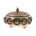 Brass Chinese Zodiac Aromatherapy Incense Furnace Metal Censer Bowl Home Decor Bedroom Study Yoga Room Accessory