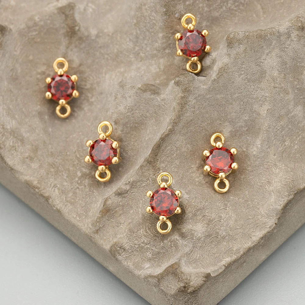 GUFEATHER ME57,jewelry accessories,18k gold plated,nickel free,copper,zircons,charms,jewelry making,diy pendants,10pcs/lot
