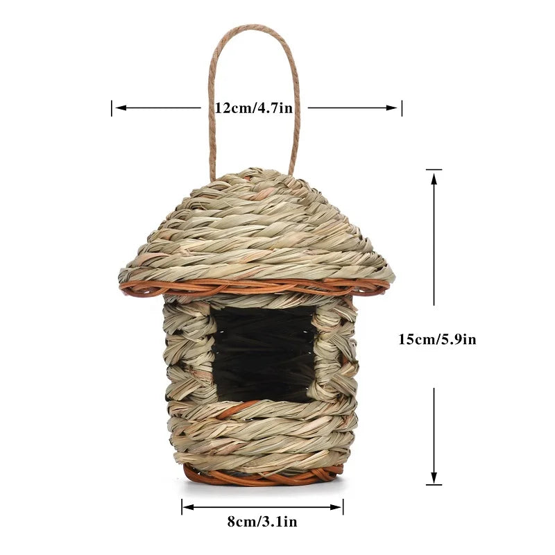 Bird House Creative Breathable Bird Nest Outside Parrot Bird Hanging House Outside Supplies