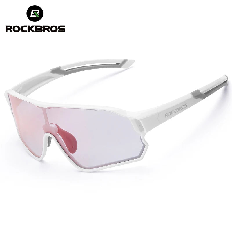 ROCKBROS Child Photochromic Sunglasses Bicycle Eyewear UV400 Kids Bike Goggles Protection Classic Windproof Outdoor Glasses