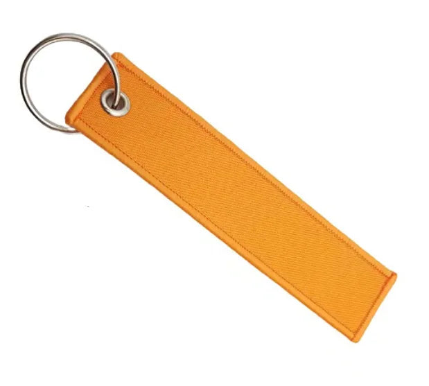 1PC Custom LOGO Keychain Blank Canvas Webbing Personalized Key Chains Motorcycle Popular Ribbon Weave Keyring Bag Accessory