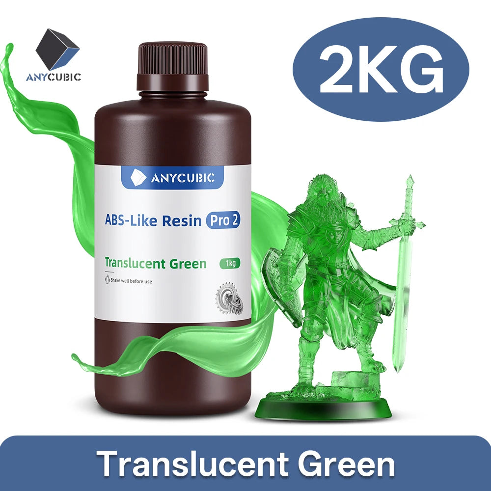 ANYCUBIC ABS-Like Pro 2 3D Printer UV Resin 405nm For LCD DLP Printers Strong Formula Printing Accuracy Up to 0.1mm ABS+ Update