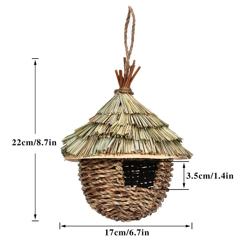Bird House Creative Breathable Bird Nest Outside Parrot Bird Hanging House Outside Supplies