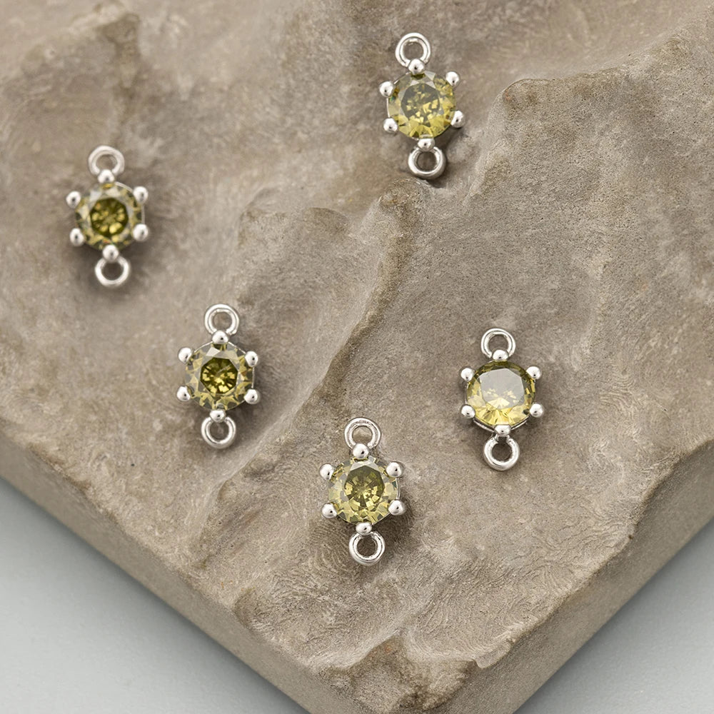 GUFEATHER ME57,jewelry accessories,18k gold plated,nickel free,copper,zircons,charms,jewelry making,diy pendants,10pcs/lot