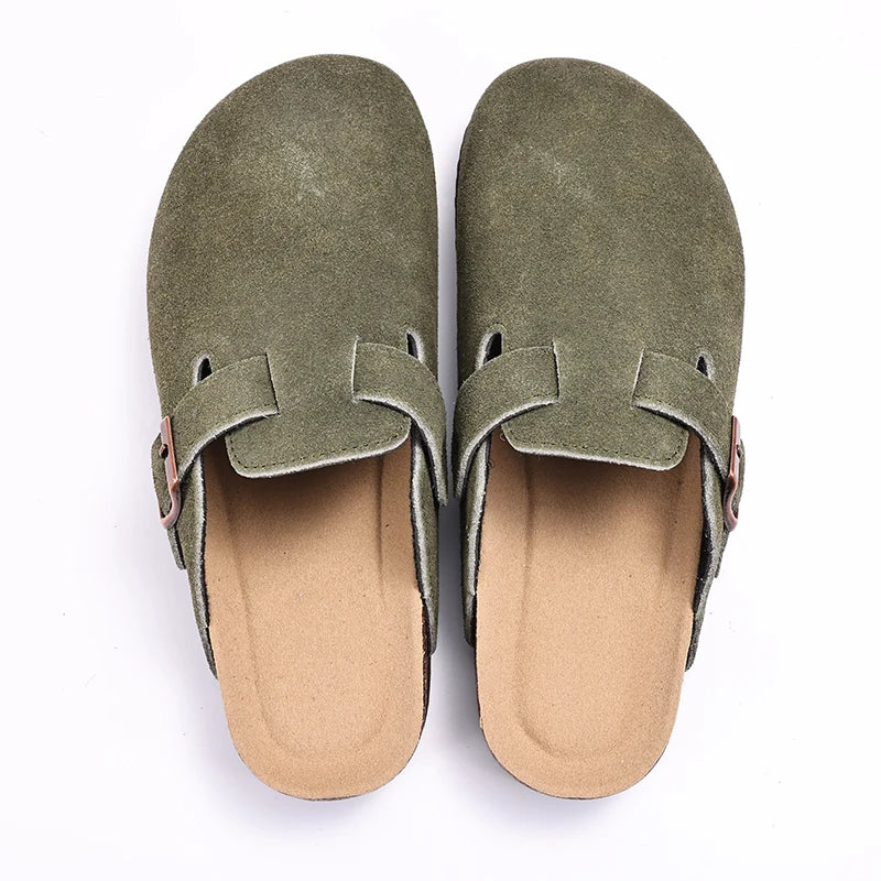 Bebealy Clogs For Women Slippers New Suede Clogs Shoes Outdoor Platform Nonslip Beach Slippers Summer Soft Men Clogs Slippers