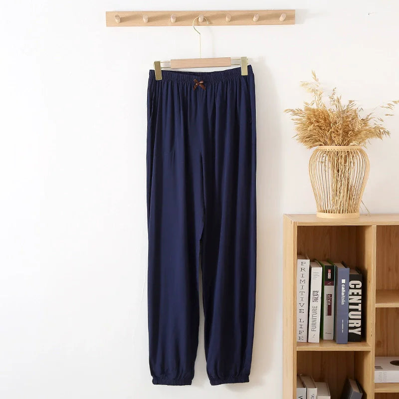 Women Pajama Pants Pijama Night Wear Female Spring Autumn Viscose Sleepwear Women's Thin Loose Homewear Pants Pj Bottoms