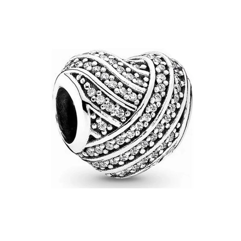 2026 Bestselling DIY Heart&Round Jewelry Gift Fit Original European Silver Bracelet Necklace Flower Charm Coffee Ice Cream Bead