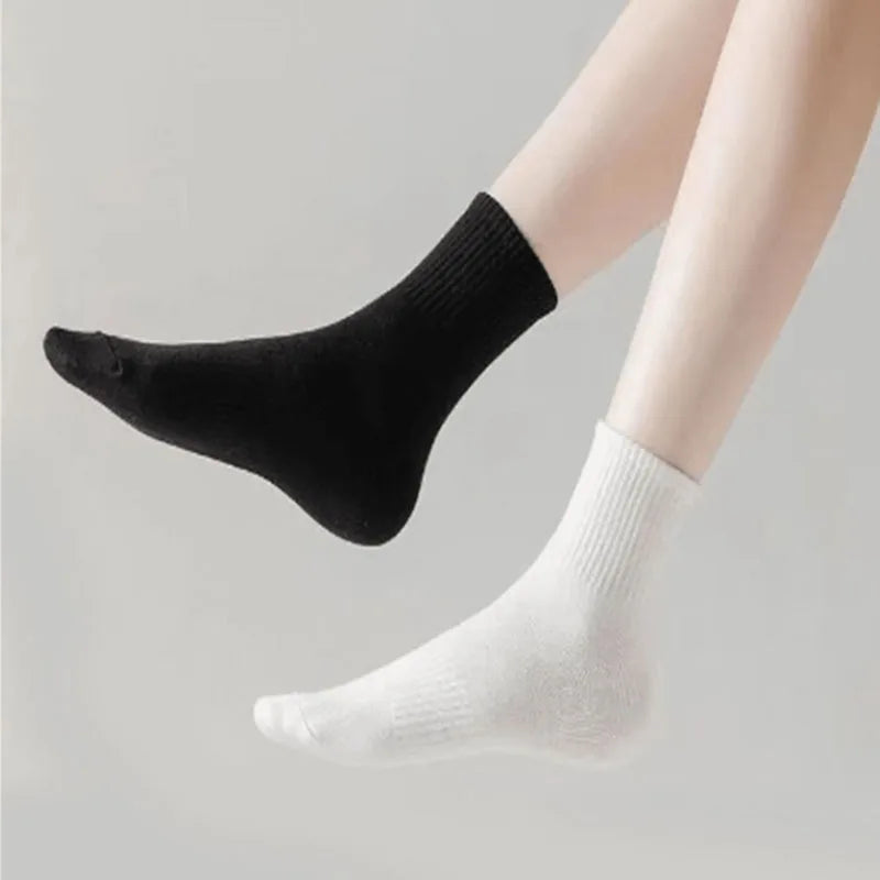 1/10/20 Pairs Neutral men female Round Neck Socks Spring Summer Sweat Absorbing Breathable Soft Comfortable Couple Sports Socks