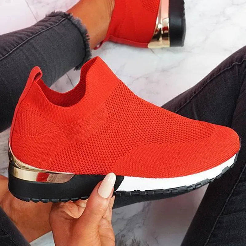 Sneakers Socks Woman 2022 Fashio Mesh Platform Sport Shoes Women Vulcanize Shoes Breathable Flat Casual Shoes Zapatos Mujer